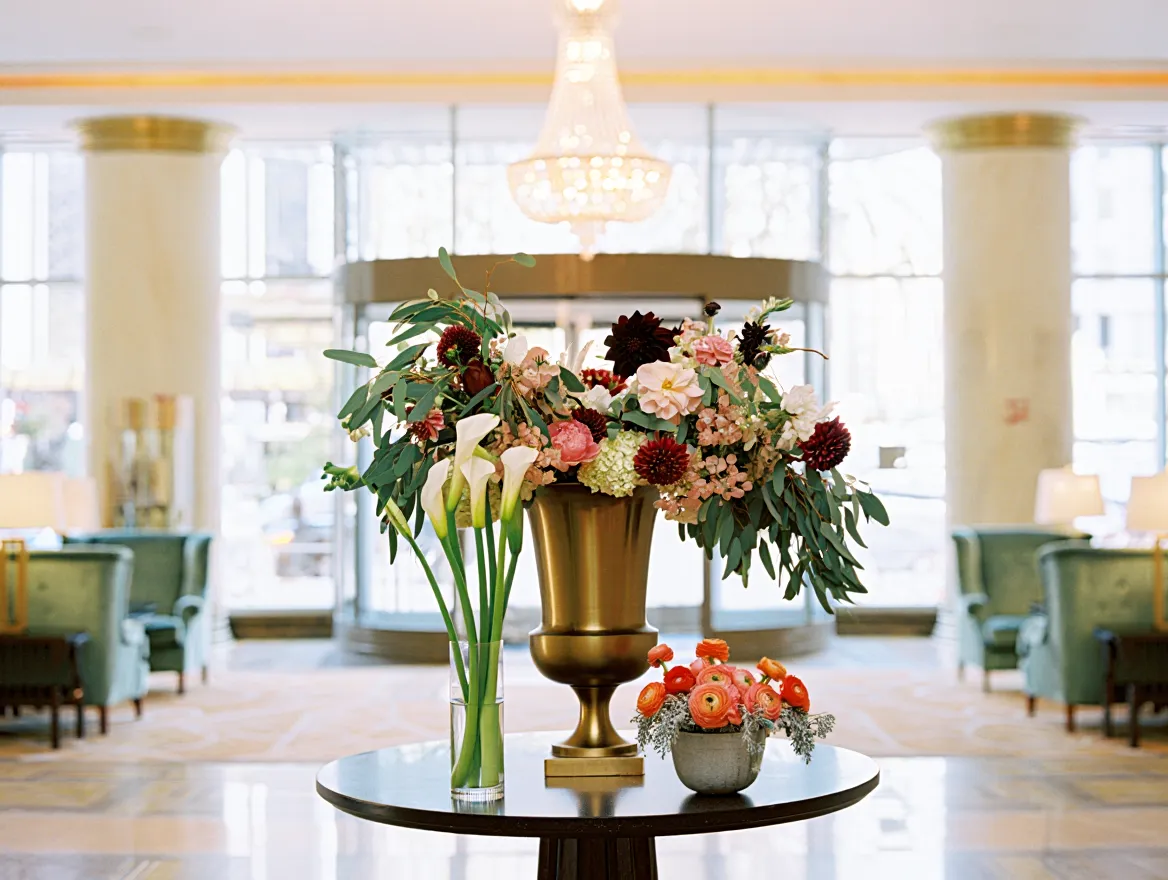 Blomsterkolleksjon for lobby